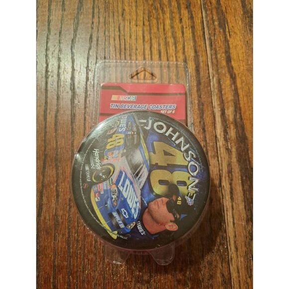 Racing Reflections Jimmie Johnson NASCAR #48 Lowes Car Set 6 Drink cup Coasters - Picture 1 of 3